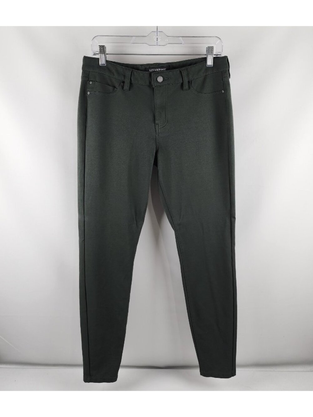 Liverpool Pants Womens 30/10 Peat Green Stretch Pants (30/29)